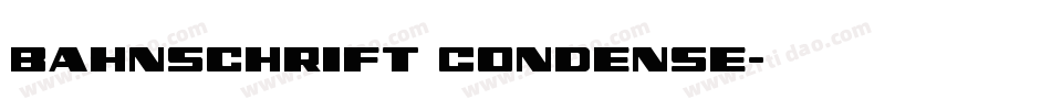 Bahnschrift Condense字体转换